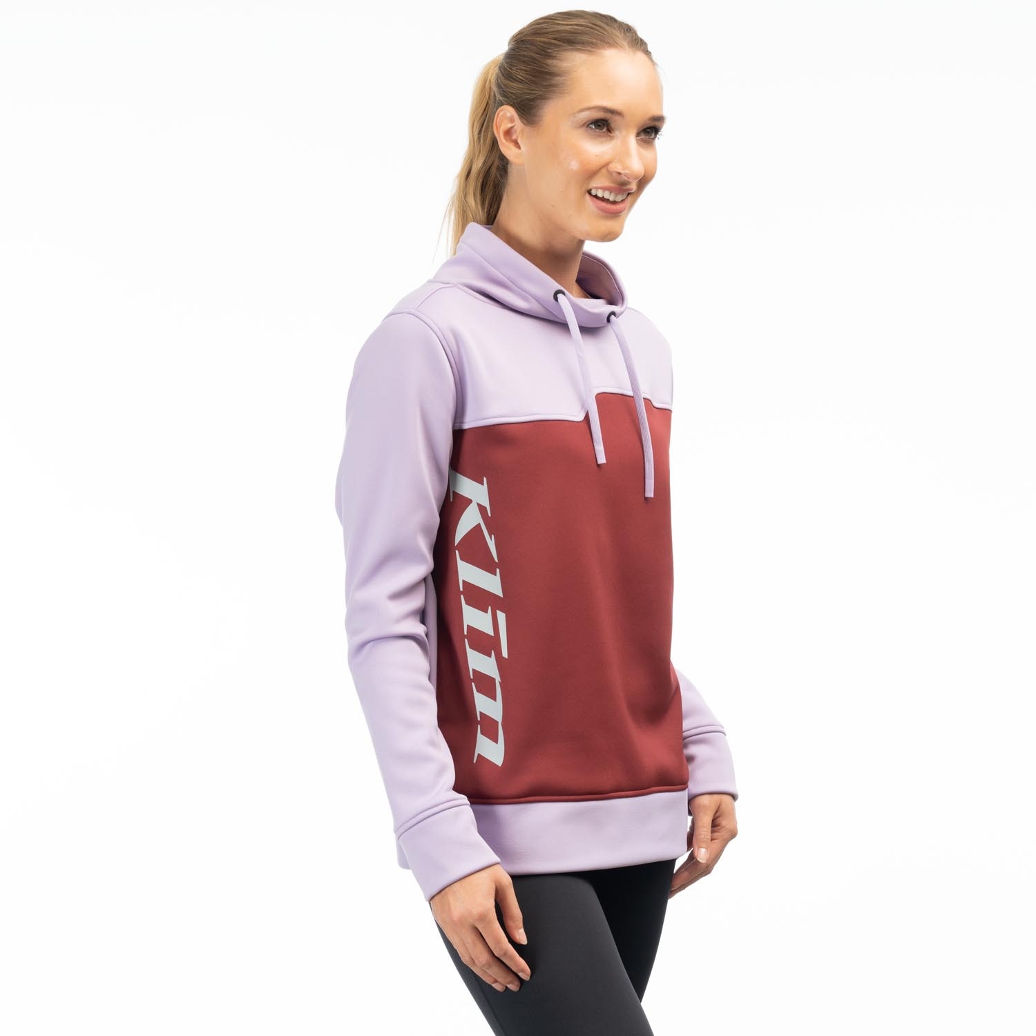 Accelerate Pullover XS Lavender Heist - Cabernet